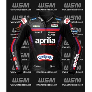 Jorge Martin Aprilia MotoGP 2026 Leather Jacket | Racing MotoGP Gear